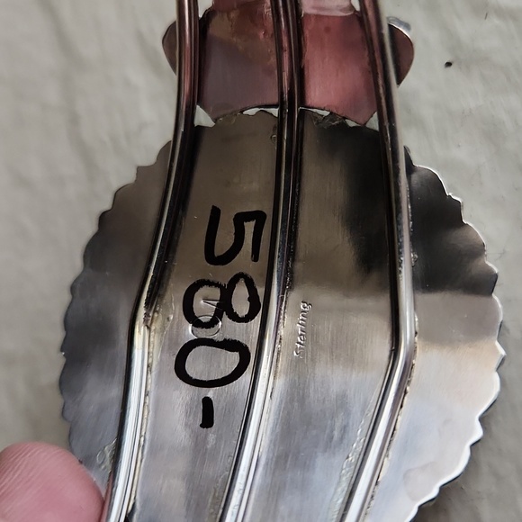 Amazing NWT Native American Navajo Turquoise Flower Cluster Cuff Bracelet 💙 - Picture 8 of 16